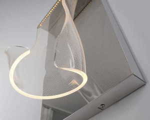 Vägglampa Max Light Silk W0256 krom LED 40 cm small 1