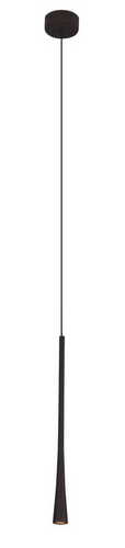 Kontrollera Pendant Light Max Light Coffee P0372 Black Metal LED 140 cm