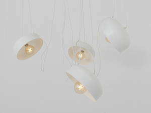Hängande lampa POPO FLAT L 4 - vit small 3