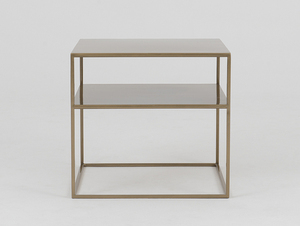 CustomForm TENSIO 2 FLOOR METAL 50 soffbord i guldfärg, 50 × 50 cm small 3