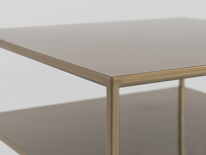 CustomForm TENSIO 2 FLOOR METAL 50 soffbord i guldfärg, 50 × 50 cm small 4