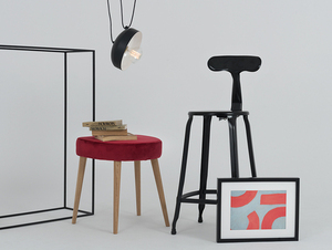 Hängande lampa POPO FLAT 1 - svart small 2
