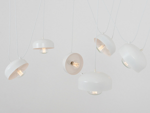 POPO FLAT 6 hängande lampa - vit small 3