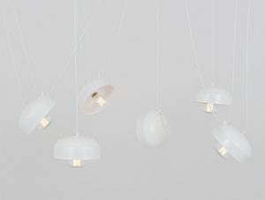 POPO FLAT 6 hängande lampa - vit small 0
