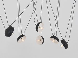 Pendellampa POPO FLAT 6 - svart small 0