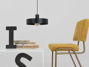 Hängande lampa FAY 1 L - svart small 1
