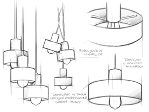 Hängande lampa FAY 1 S - vit small 5