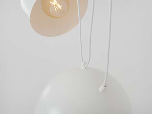 Kontrollera CustomForm POPO L 2 vit pendellampa, 2 × E27