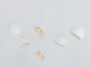 Hängande lampa POPO L 6 - vit small 0