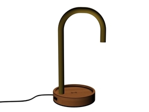 CustomForm PIPER charge LED-bordslampa med trådlös telefonladdning – mässing small 5