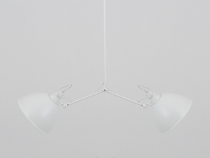 Hängande lampa COBEN TWO HEAD - vit small 3