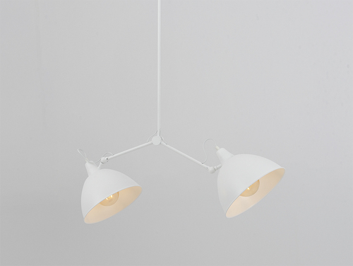 Kontrollera Hängande lampa COBEN TWO HEAD - vit