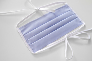 Sky - Hygienisk mask, återanvändbar, 5 bomull, blå small 1