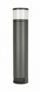 Utomhuslyktstolpe SU-MA EL3113 mörkgrå 46,5 cm IP54 med 2 eluttag small 1