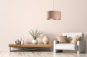Taklampa för sovrum Läder E27 60W quiltad lax silver 5 Taklampa för sovrum Läder E27 60W quiltad lax silver small 5