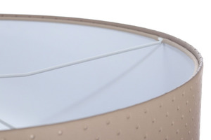 Hängande lampa ovan Leather E27 60W quiltning dots, beige, vit small 4