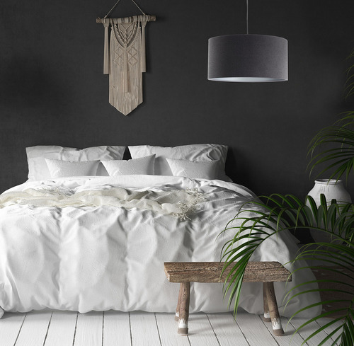 Kontrollera LEATHER ljuskrona - lampskärm mörkgrå E27 60W
