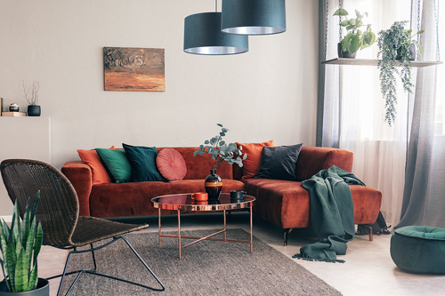 Kontrollera Leather - hängande lampa, sammetstyg, silver E27 60W