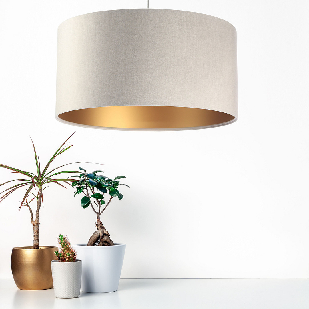 Utsikt Leather - hängande lampa, sammetstyg, matt guld E27 60W Leather - hängande lampa, sammetstyg, matt guld E27 60W