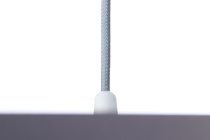 Grå hängande lampa Läder 60W E27 satin, silver 5 Grå hängande lampa Läder 60W E27 satin, silver small 5