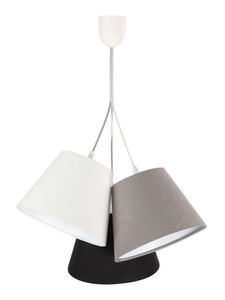 Trippel bordslampa BUCKET E27 60W vit / grå / svart small 4