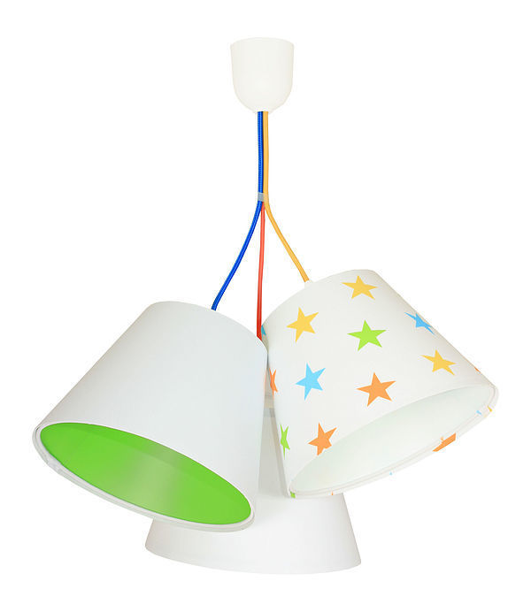 Kontrollera Lampa för barn BUCKET E27 60W färgglada stjärnor, grön Lampa för barn BUCKET E27 60W färgglada stjärnor, grön