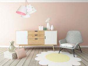 Lampa för flickrum BUCKET E27 60W stjärnor, rosa small 1