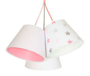 Lampa för flickrum BUCKET E27 60W stjärnor, rosa small 2