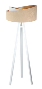 Golvlampa Crown 60W E27 velour, beige / vit 11 Golvlampa Crown 60W E27 velour, beige / vit small 11