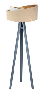 Golvlampa Crown 60W E27 velour, beige / vit 6 Golvlampa Crown 60W E27 velour, beige / vit small 6
