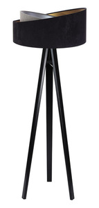 Golvlampa svart Crown 60W E27 velour, grå / guld / silver 9 Golvlampa svart Crown 60W E27 velour, grå / guld / silver small 9