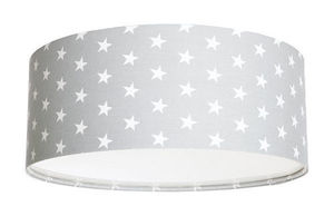 Luminance grå taklampa med stjärnmönster för barnrum, E27, 60 W LED small 0