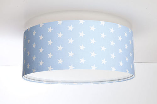 Kontrollera Taklampa för pojkrum - Luminance E27 60W LED pulverblå / vit taklampa