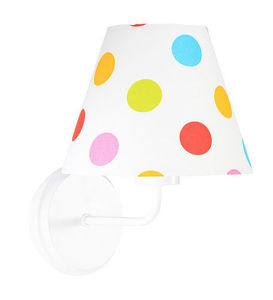 Vägglampa kon med färgglada prickar Raggio E27 60W för barn small 1