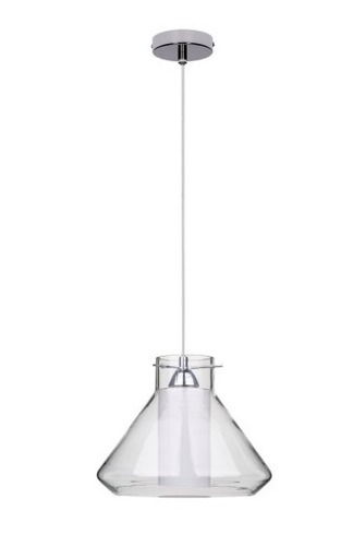 Kontrollera Britop Lighting Universe taklampa i transparent glas, E27, 30 cm
