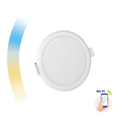 Kontrollera Algine 6w Cct + Dim Wi-Fi Spectrum Smart Round