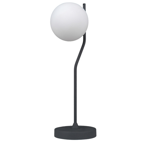 Kontrollera Skrivbordslampa Italux vit antracit stål glas 60 cm TB-3300-1-BK