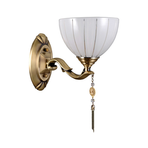 Kontrollera Italux Vägglampa guld glas E27 skans Baxio MB38445-1