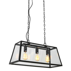 Italux Pendelarmatur Svart Matt 3L E27 MD-102621-3-B small 0