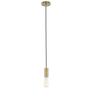 Pendellampa Italux brun aluminium E27 DS-M-038 ANTIQUE BRASS small 1