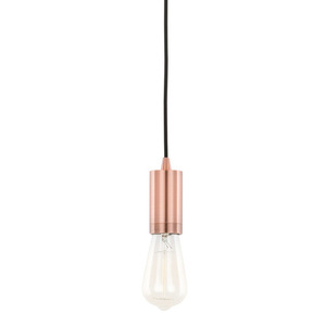 Pendellampa Italux röd aluminium E27 DS-M-038 RED COPPER small 0