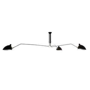 Italux Davis svart pendellampa 3xE27 stål retro MDE610-3 small 0