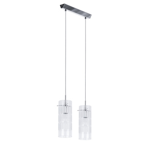 Italux Modern pendellampa krom glas 2xE27 MDM1957-2 small 1