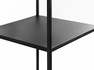CustomForm TENSIO PILLAR 3F metallhylla, 140 × 30 × 30 cm, svart small 4